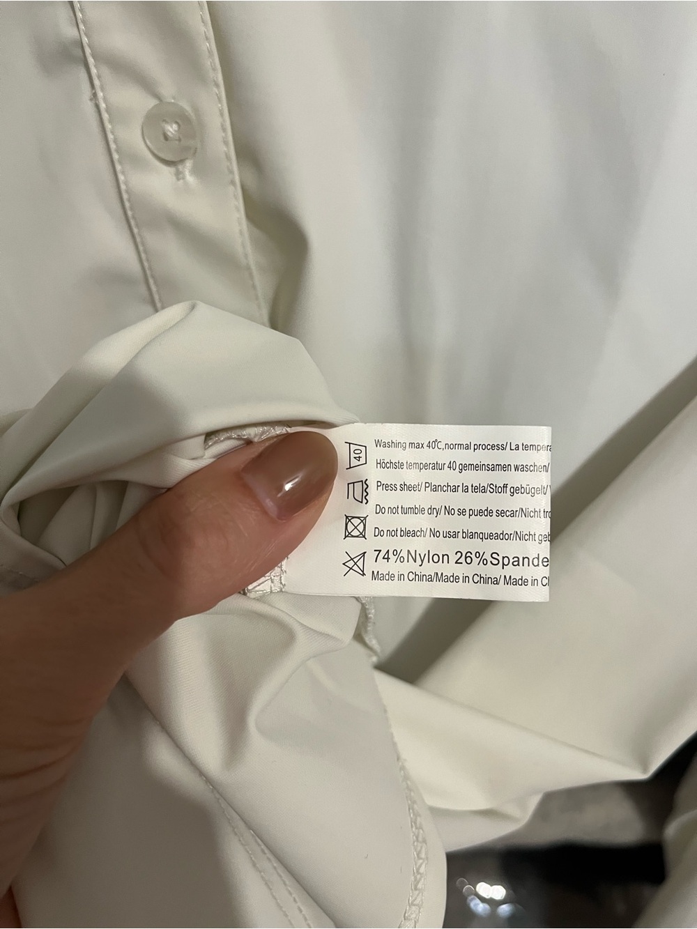White Button Up Top - Picture 3 of 3